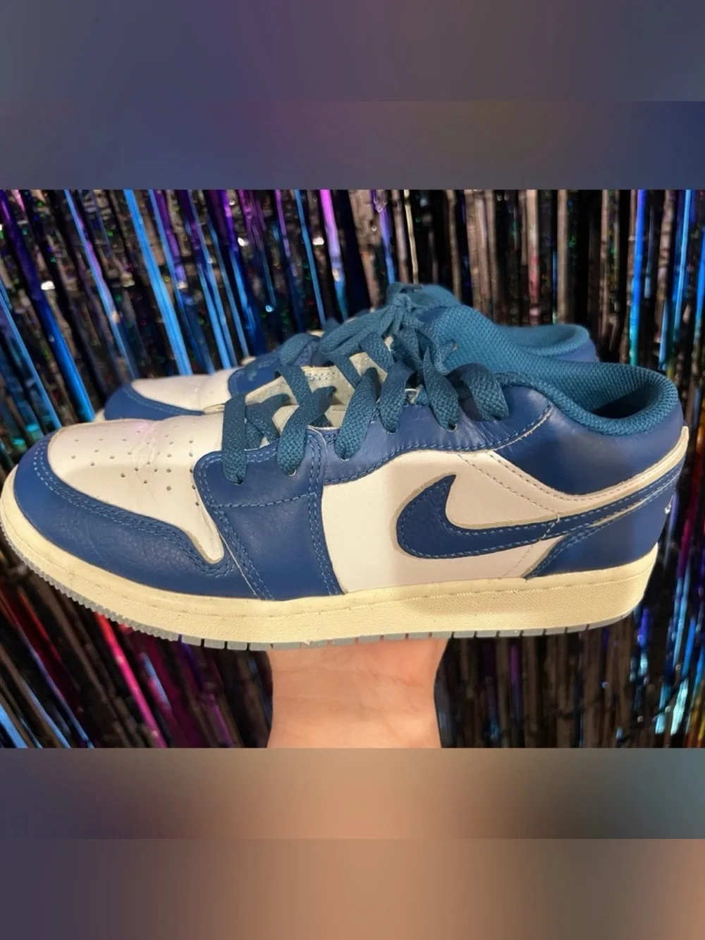 Jordan 1 low se industrial Blue Big Kids size 6 women’s 7 1/2